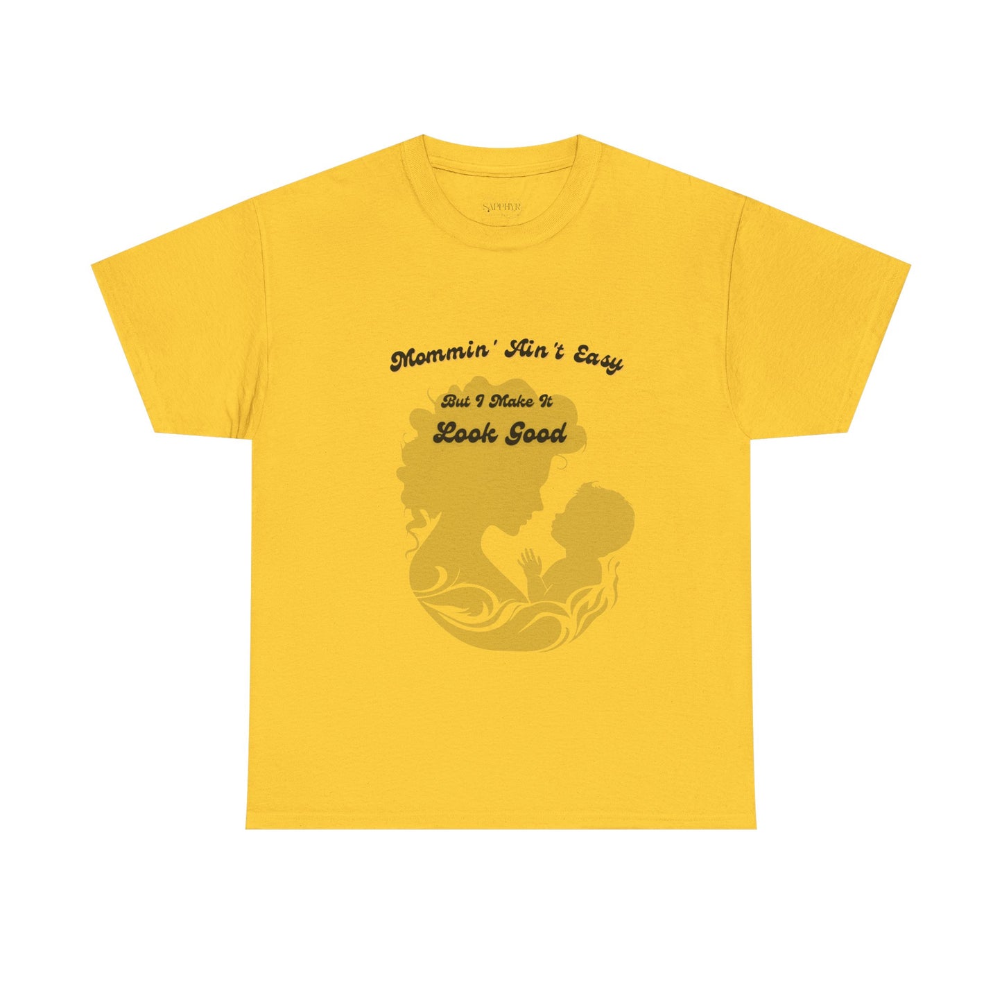 Mommin' Ain't Easy Unisex Heavy Cotton Tee - Perfect Gift for Moms