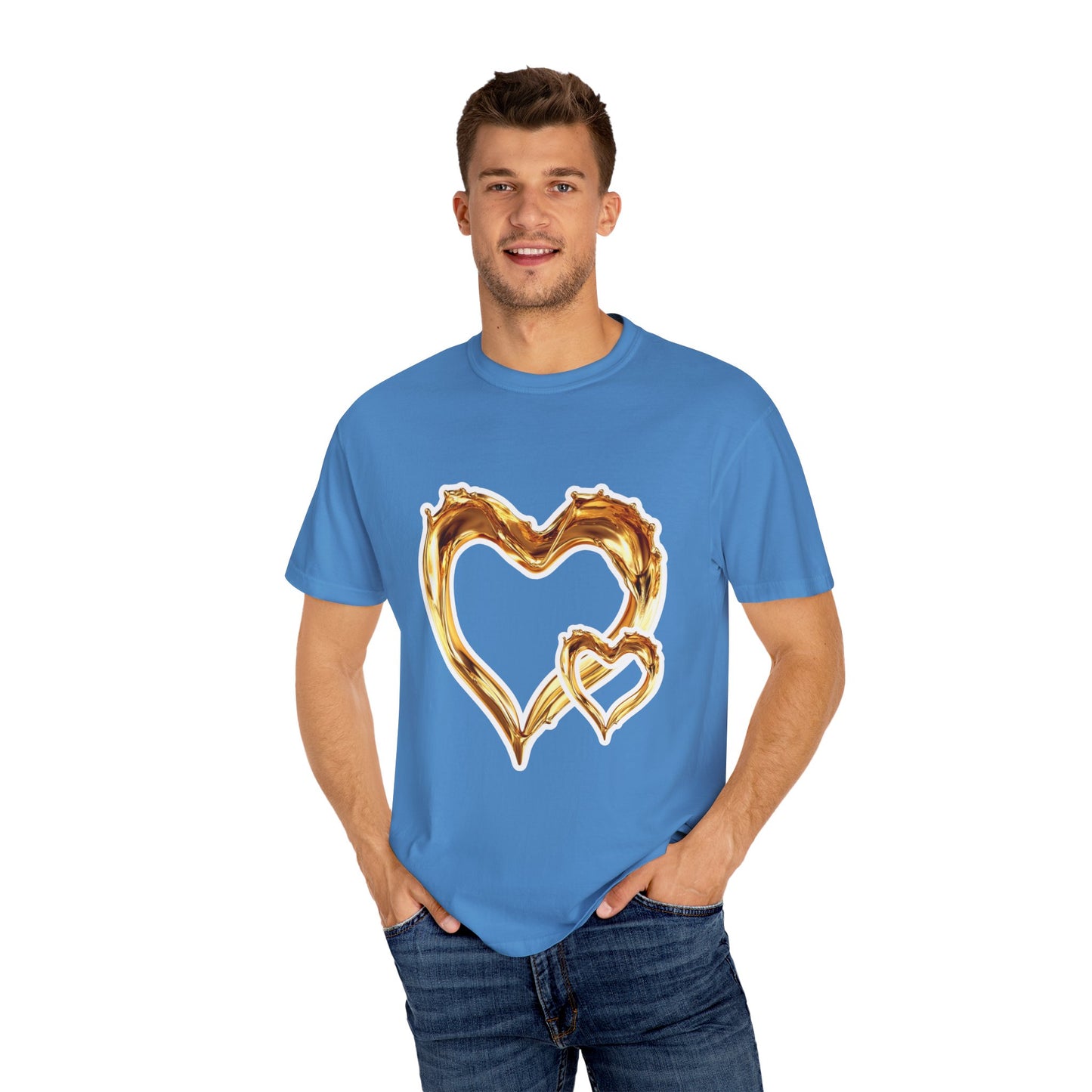 Gold Intertwined Hearts T-shirt