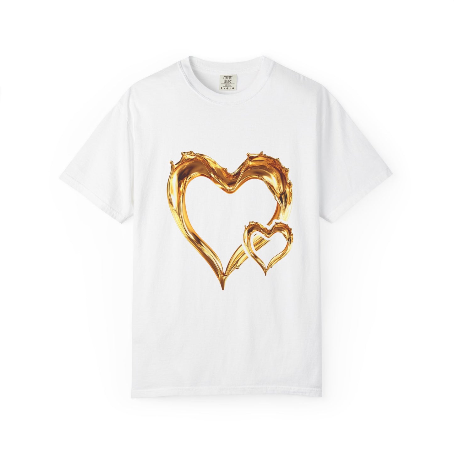 Gold Intertwined Hearts T-shirt