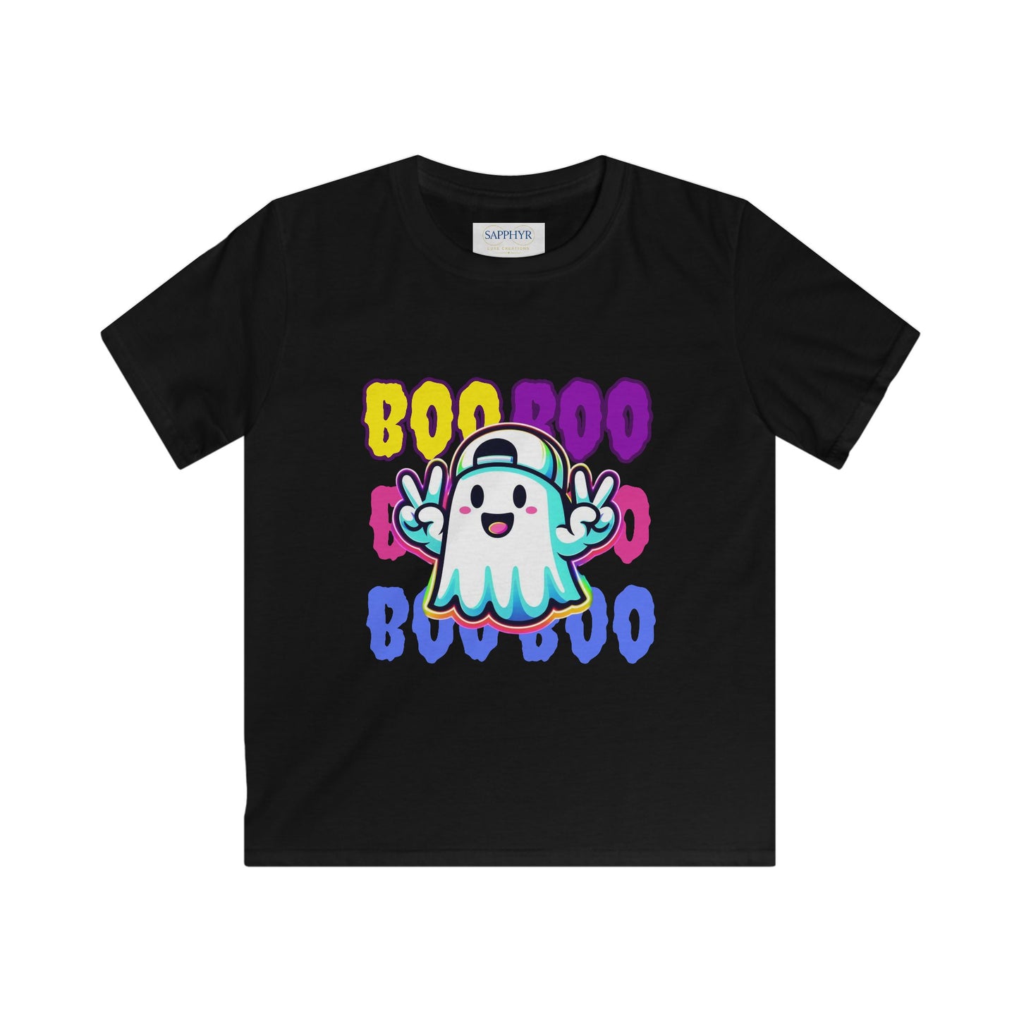 Adorable Ghost Kids Tee, Halloween, Boo, Cute Kids Clothing, Fun Ghost Shirt, Kids Ghost T-Shirt