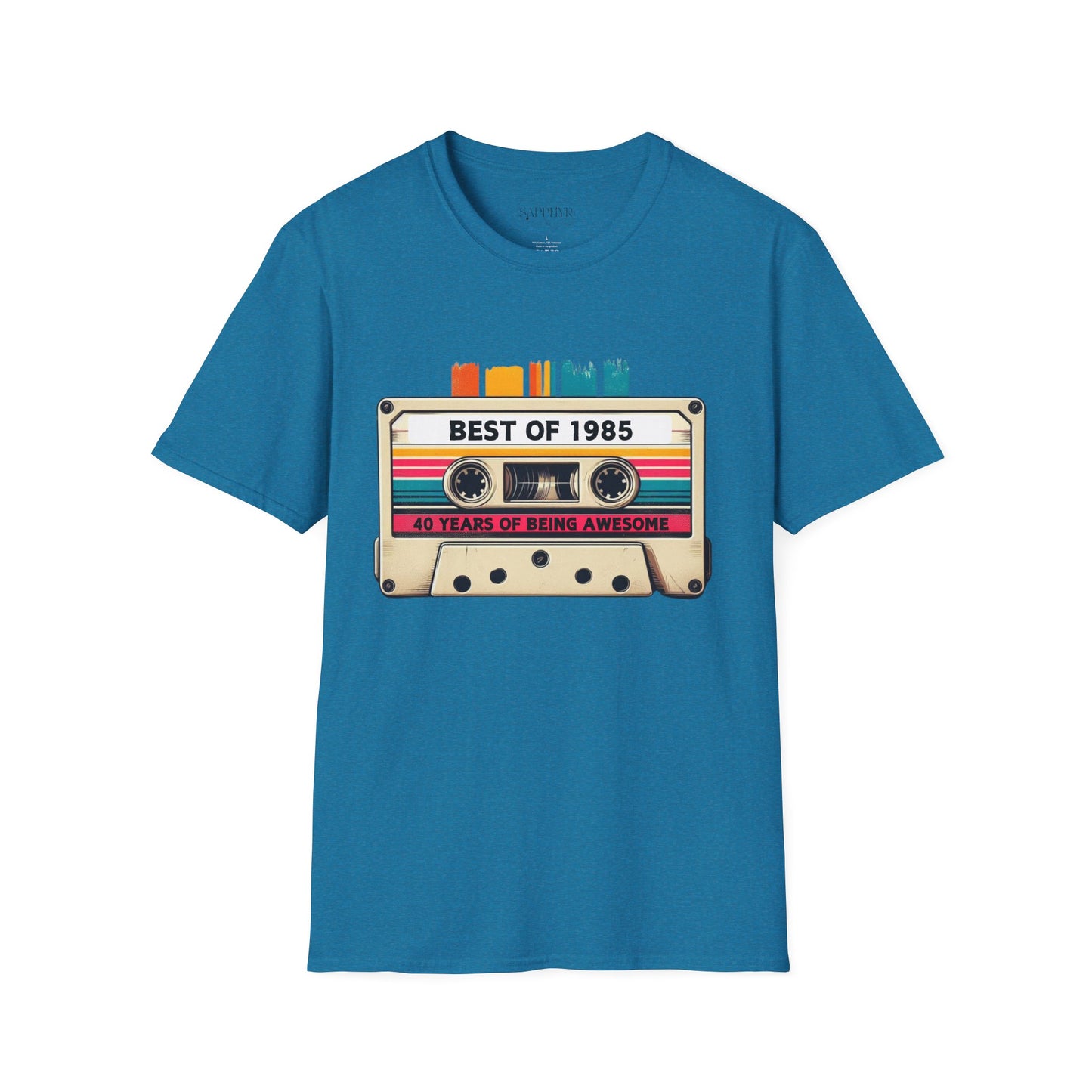 Retro 1985 Music T-Shirt, Vintage Inspired Tee, Unisex Softstyle Shirt, Gift for Music Lovers, 80s Nostalgia Apparel
