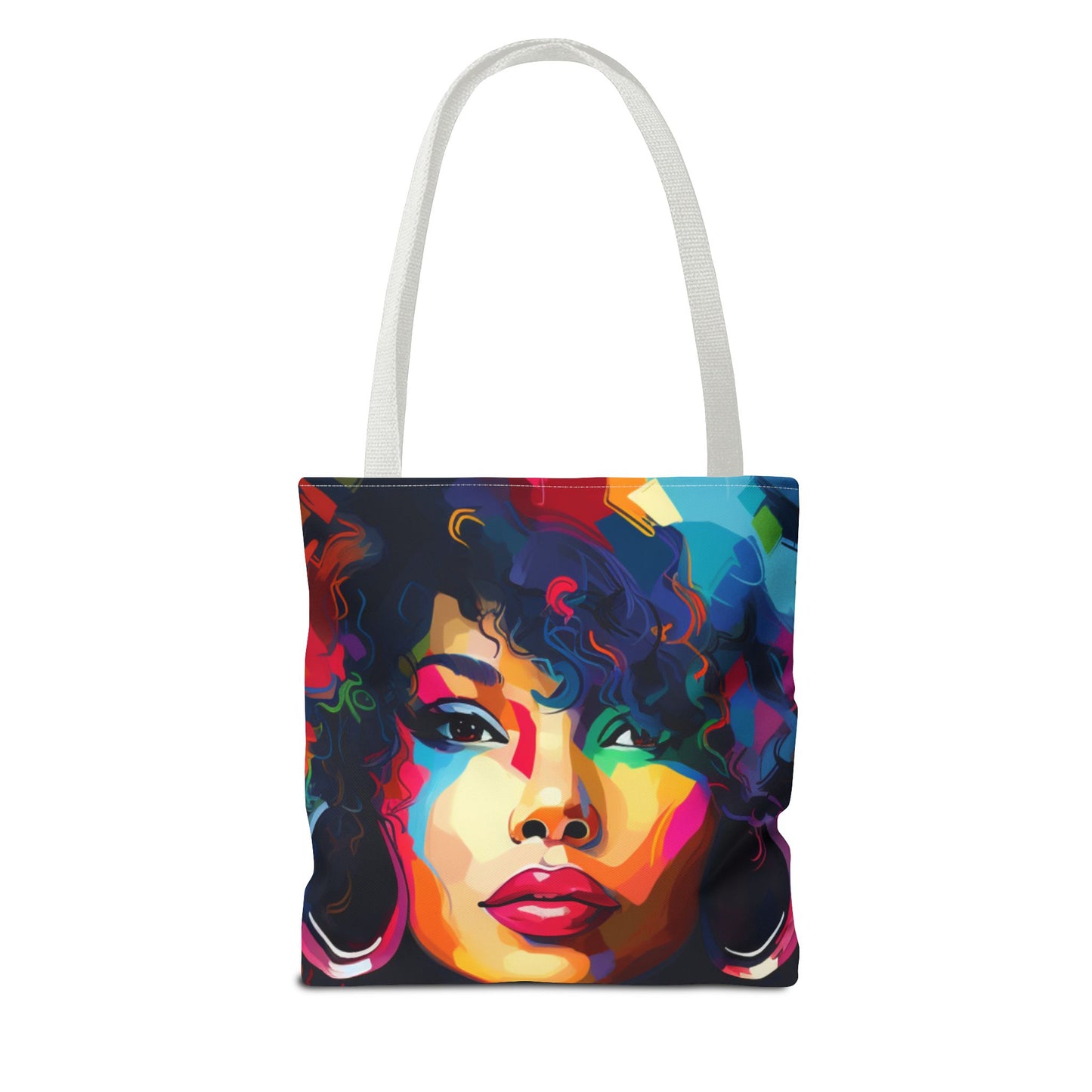 Colorful Afro Woman Tote Bag - Stylish and Functional for Everyday Use
