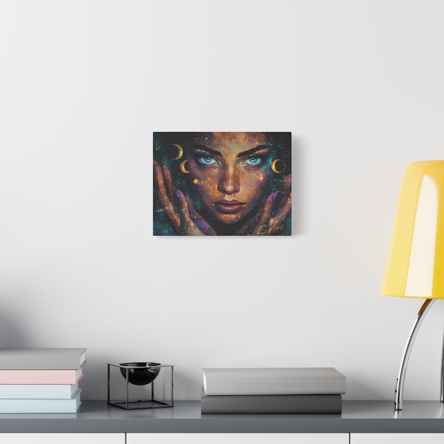 Celestial Canvas Wall Art, Cosmic Decor for Dreamers, Unique Home Decor, Gift for Art Lovers, Astrology Inspired