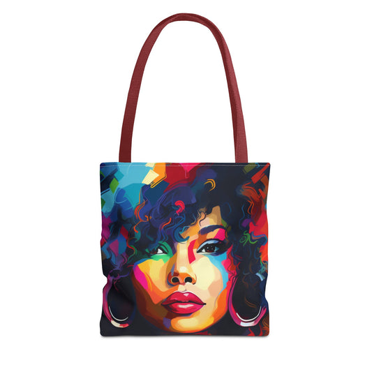 Colorful Afro Woman Tote Bag - Stylish and Functional for Everyday Use