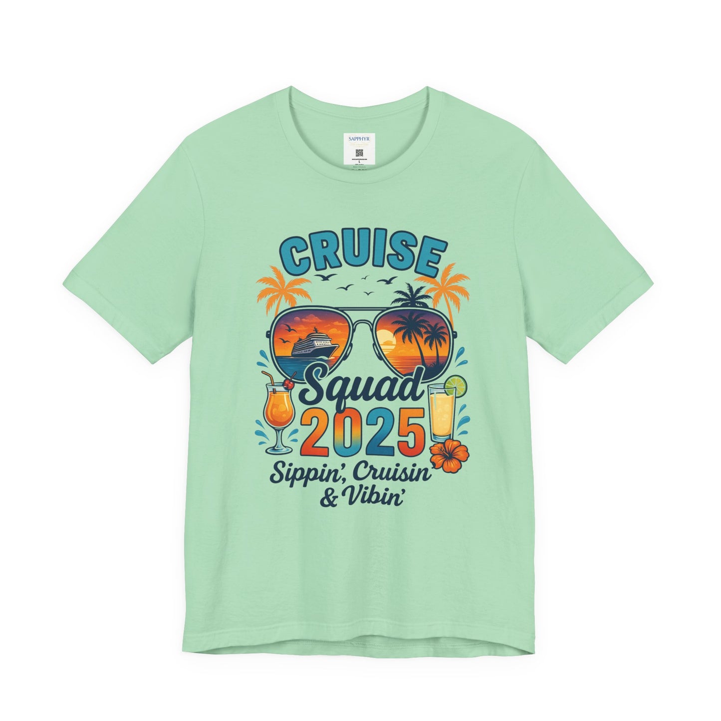 Cruise Squad 2025 Unisex Tee | Vacation Shirt, Summer Apparel, Travel T-Shirt, Beachwear, Family Cruise Shirt