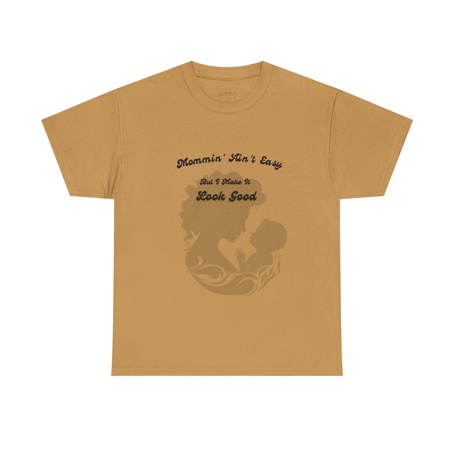 Mommin' Ain't Easy Unisex Heavy Cotton Tee - Perfect Gift for Moms