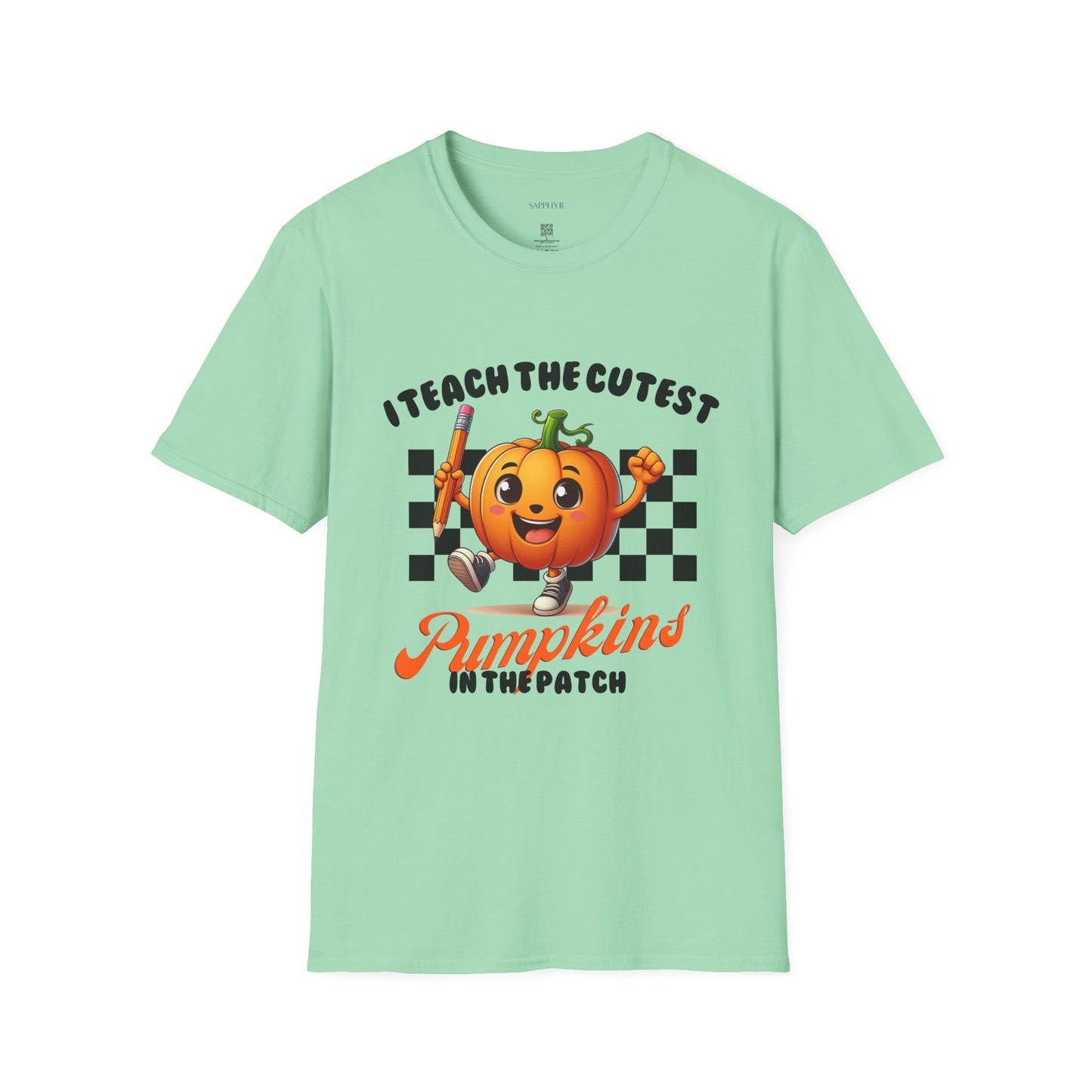 Pumpkin Teacher T-Shirt, Fall Apparel, Autumn Vibes, Halloween Gift, Cute Teacher Shirt, Back to School Tee