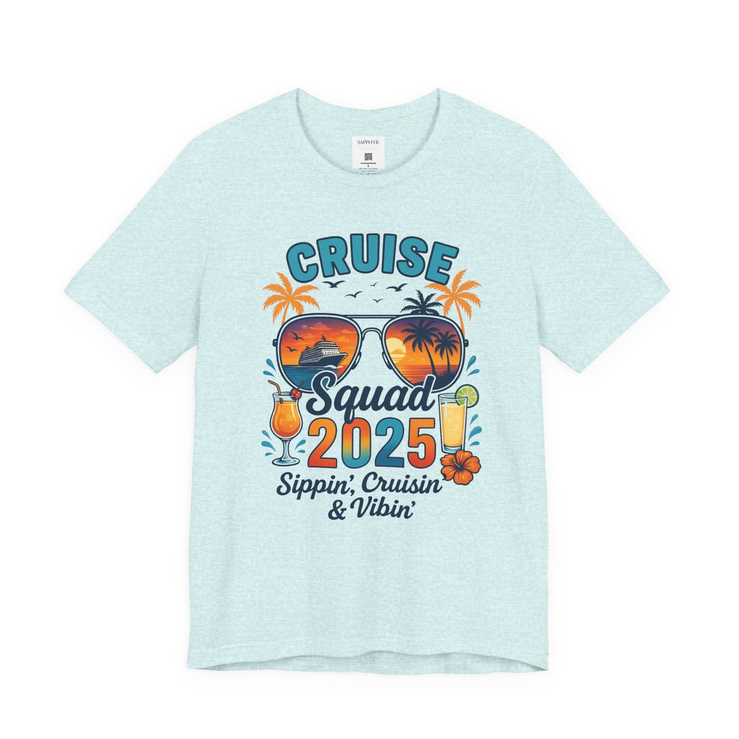 Cruise Squad 2025 Unisex Tee | Vacation Shirt, Summer Apparel, Travel T-Shirt, Beachwear, Family Cruise Shirt