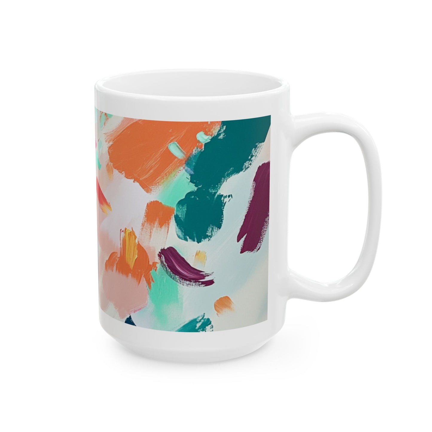 Bold Vibes Ceramic Mug - Colorful Art for Coffee & Tea Lovers