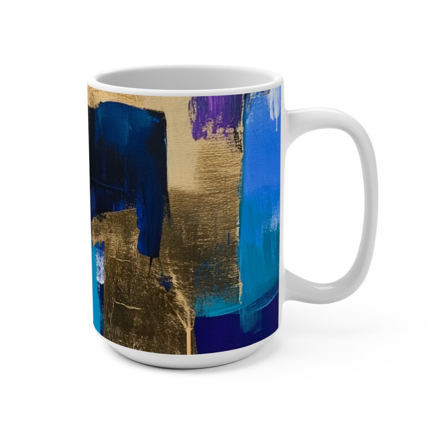 Abstract Colorful 15oz Mug | Bold Art Coffee Cup for Creative Souls