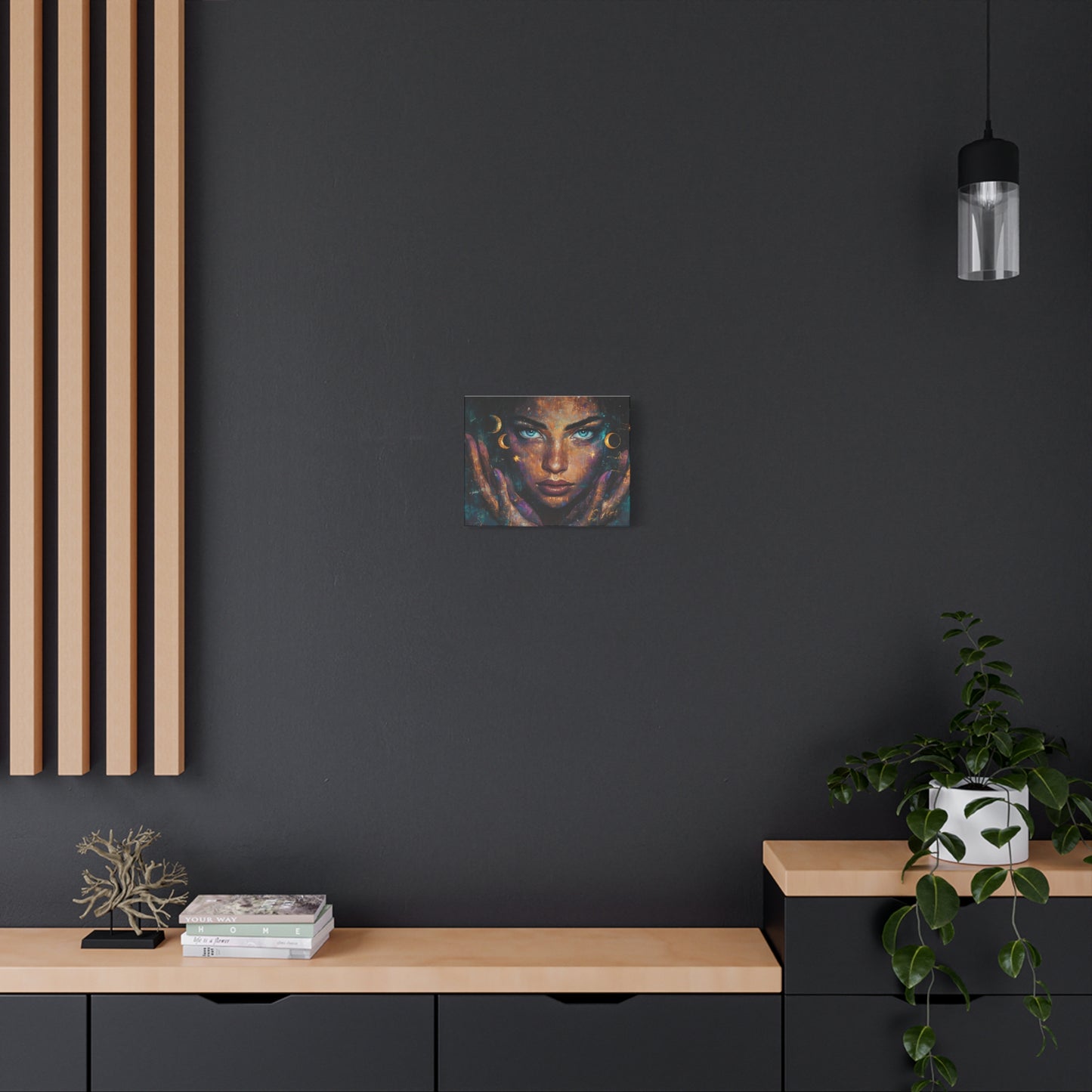 Celestial Canvas Wall Art, Cosmic Decor for Dreamers, Unique Home Decor, Gift for Art Lovers, Astrology Inspired