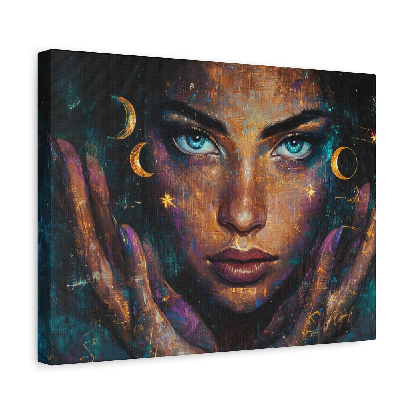 Celestial Canvas Wall Art, Cosmic Decor for Dreamers, Unique Home Decor, Gift for Art Lovers, Astrology Inspired