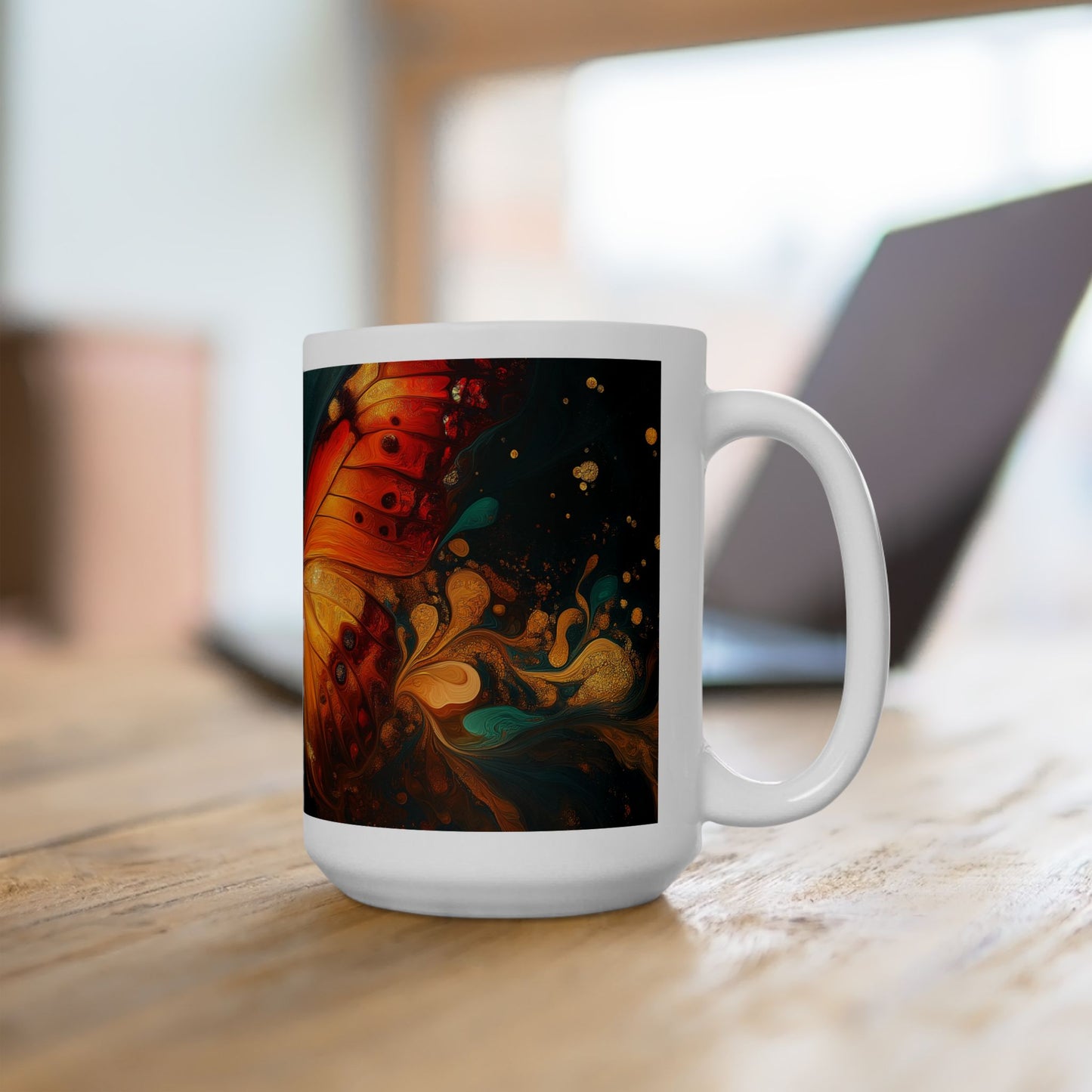 Colorful Butterfly Ceramic Mug - Perfect Gift for Nature Lovers