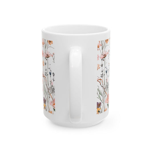 Best Mom Ever Floral Ceramic Mug - Perfect Gift for Mother's Day