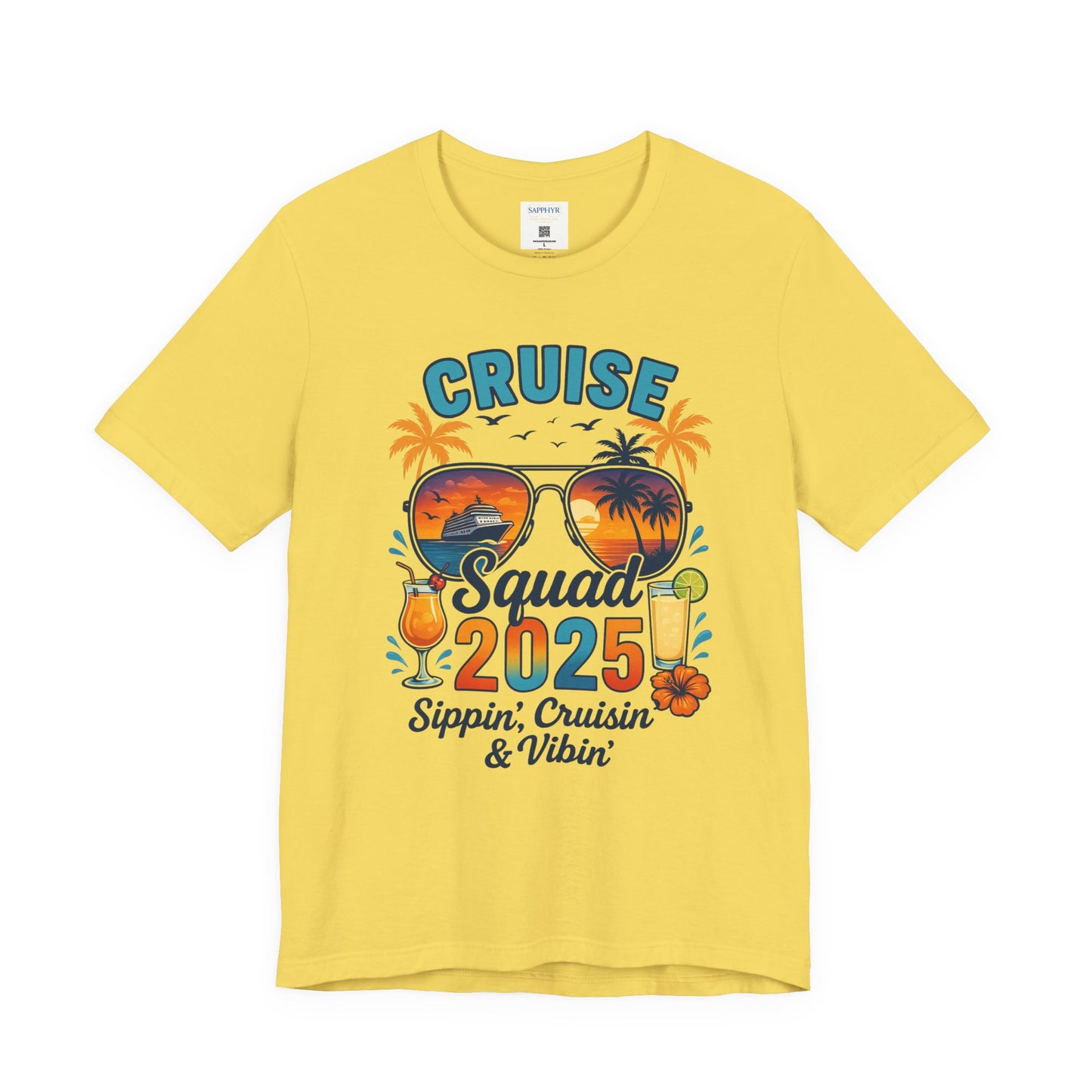 Cruise Squad 2025 Unisex Tee | Vacation Shirt, Summer Apparel, Travel T-Shirt, Beachwear, Family Cruise Shirt