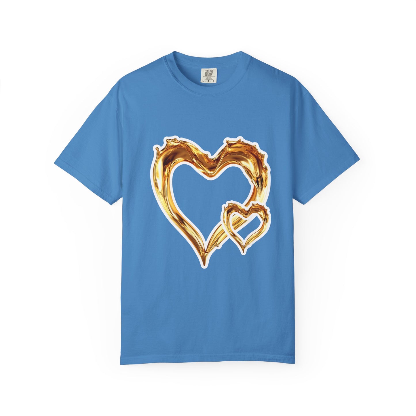 Gold Intertwined Hearts T-shirt