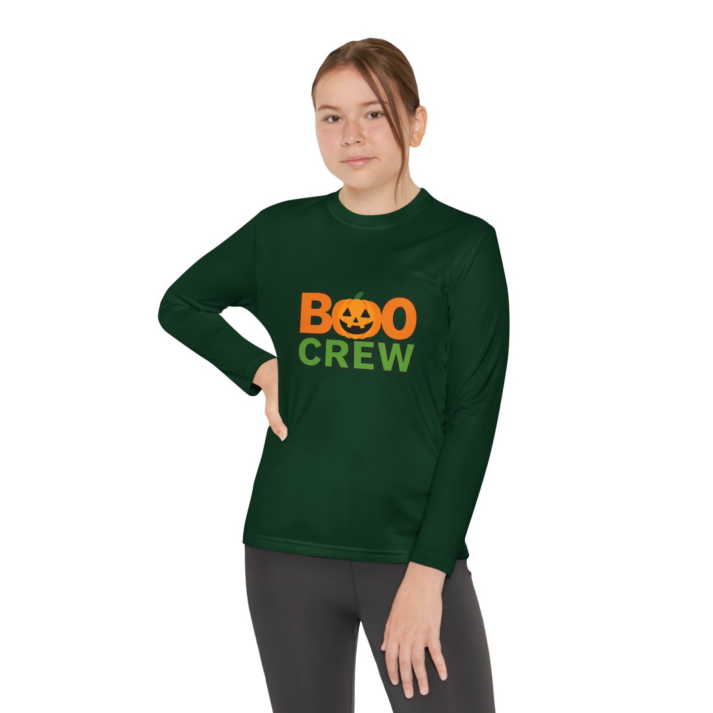 Youth Long Sleeve Boo CrewTee