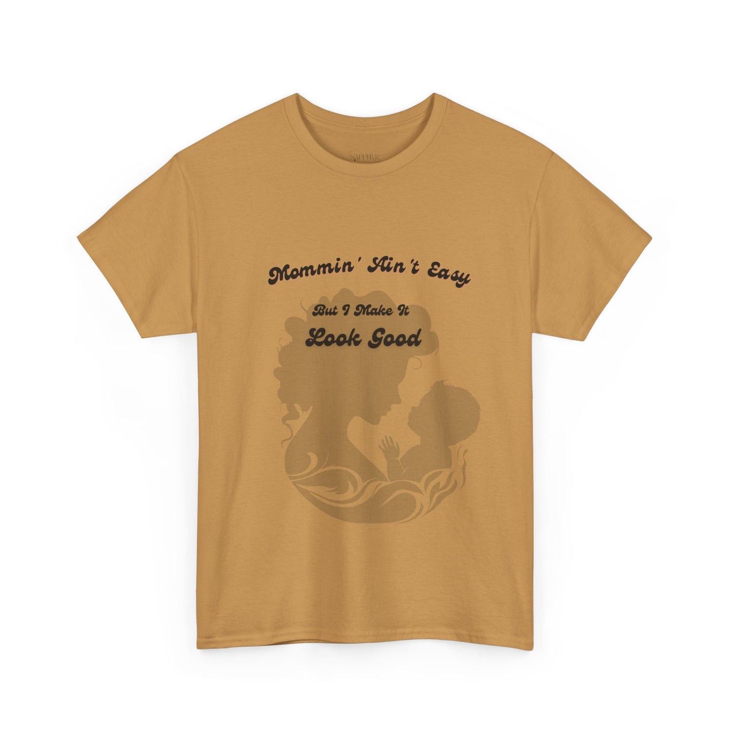 Mommin' Ain't Easy Unisex Heavy Cotton Tee - Perfect Gift for Moms