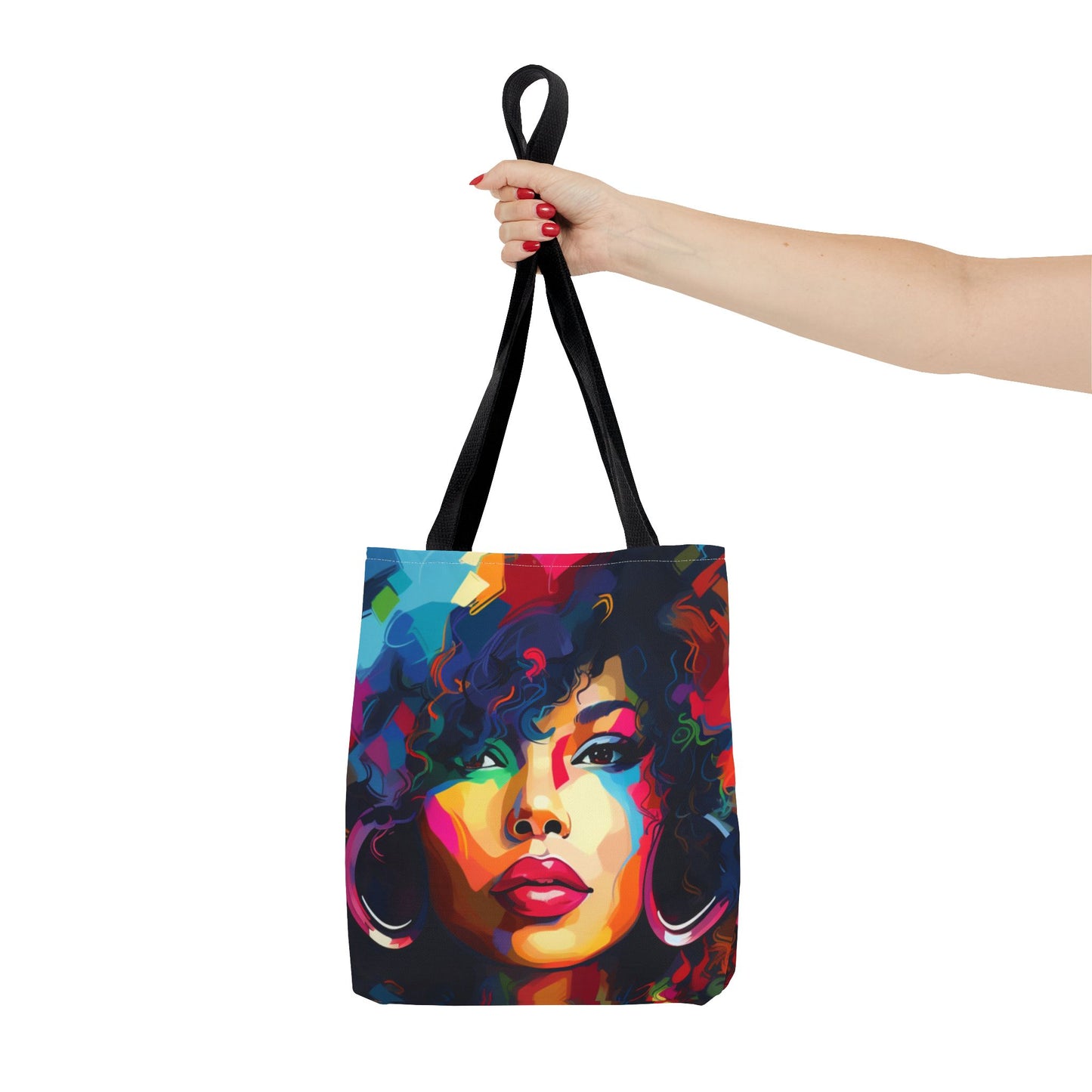 Colorful Afro Woman Tote Bag - Stylish and Functional for Everyday Use