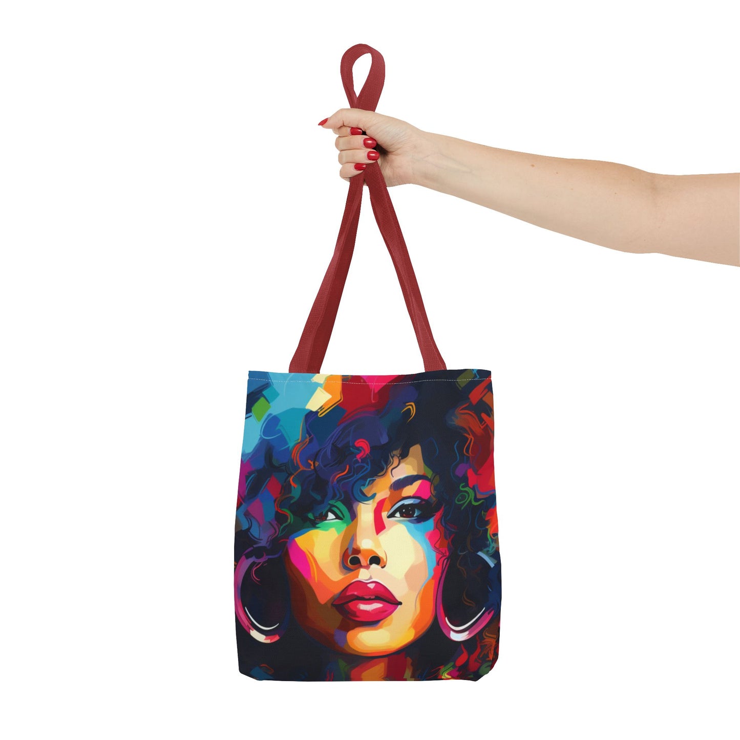 Colorful Afro Woman Tote Bag - Stylish and Functional for Everyday Use