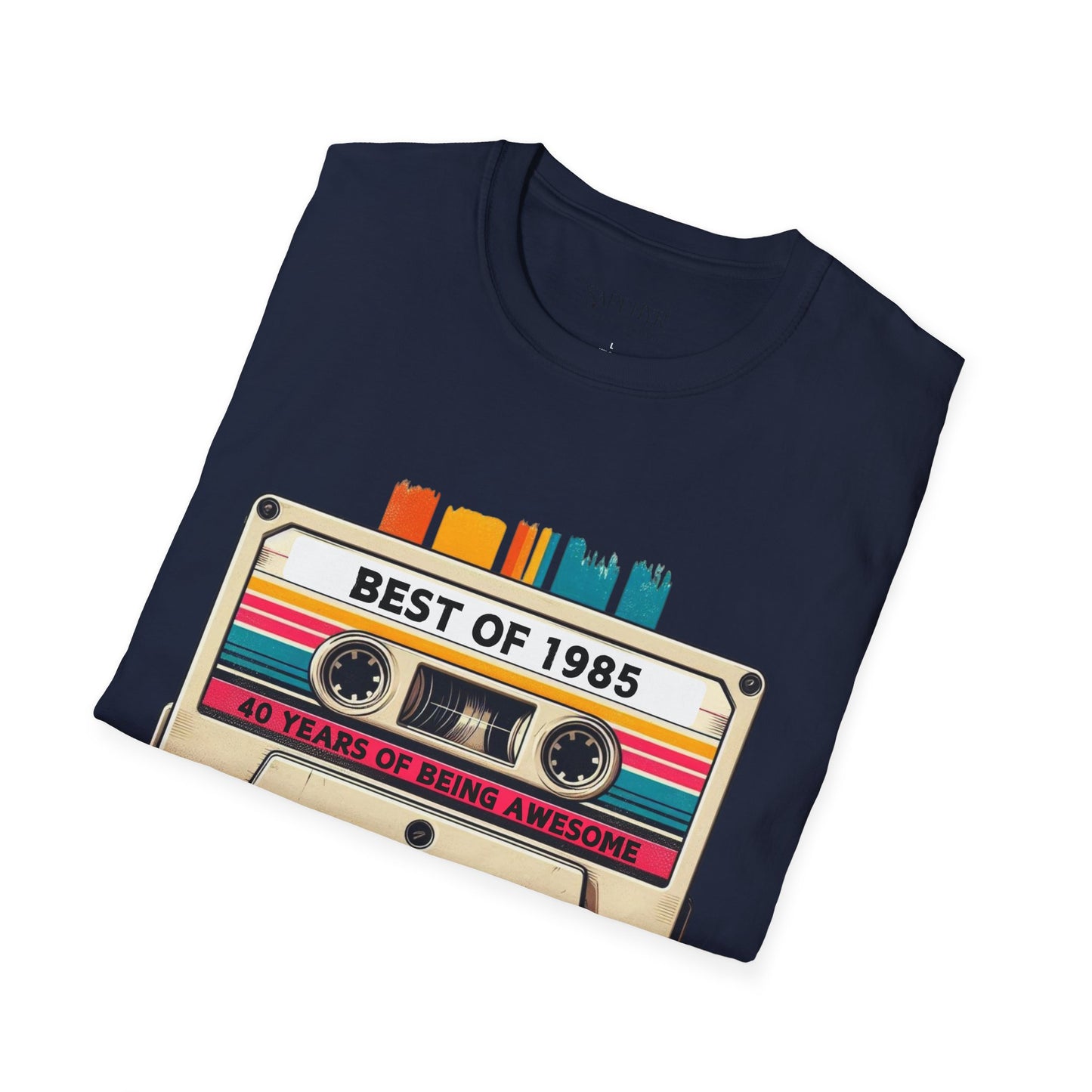 Retro 1985 Music T-Shirt, Vintage Inspired Tee, Unisex Softstyle Shirt, Gift for Music Lovers, 80s Nostalgia Apparel