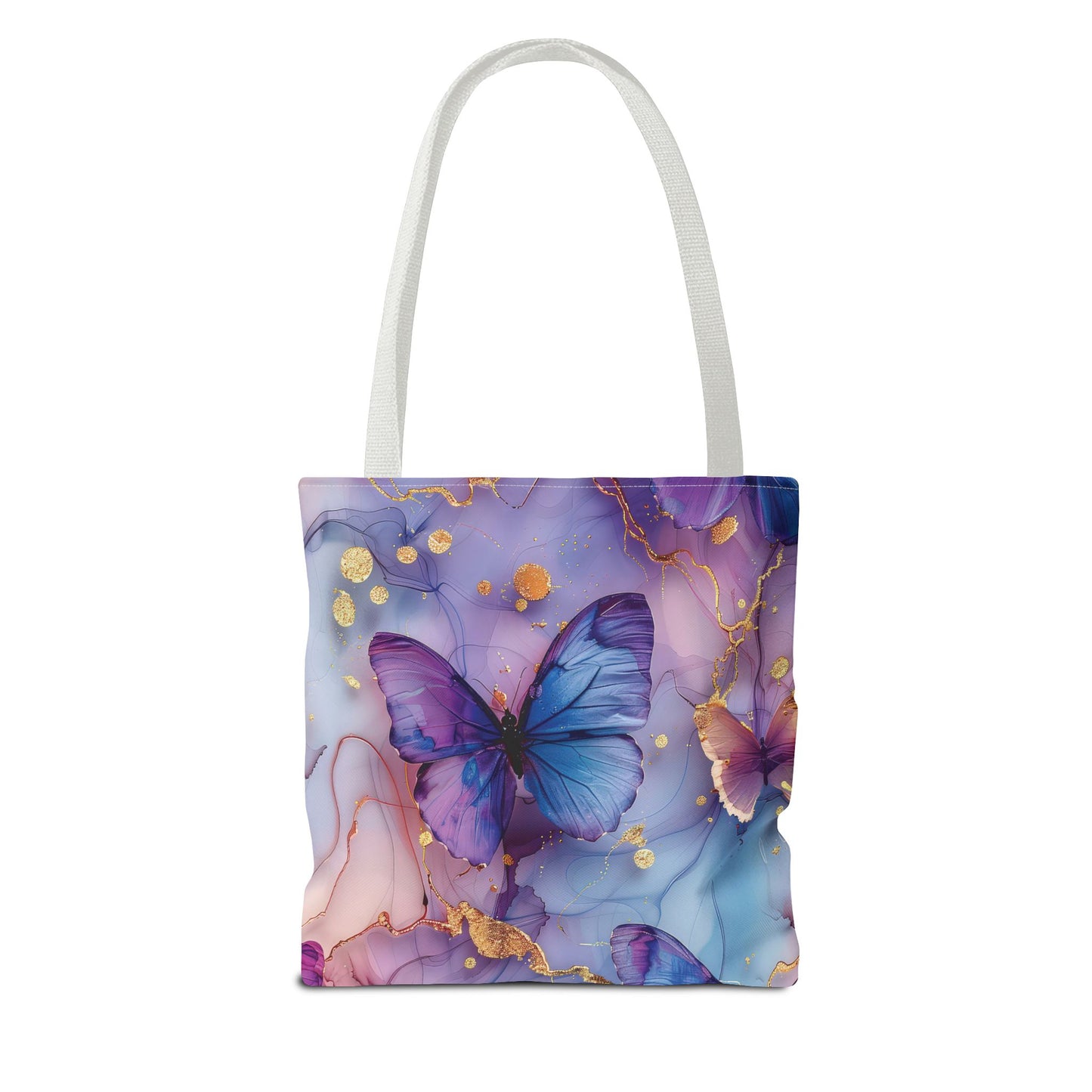 Elegant Butterfly Tote Bag - Colorful Floral Design for Everyday Use