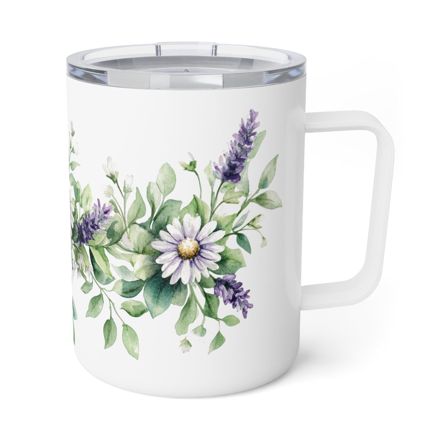 Floral Insulated Coffee Mug - 10oz - Perfect for Home and Office