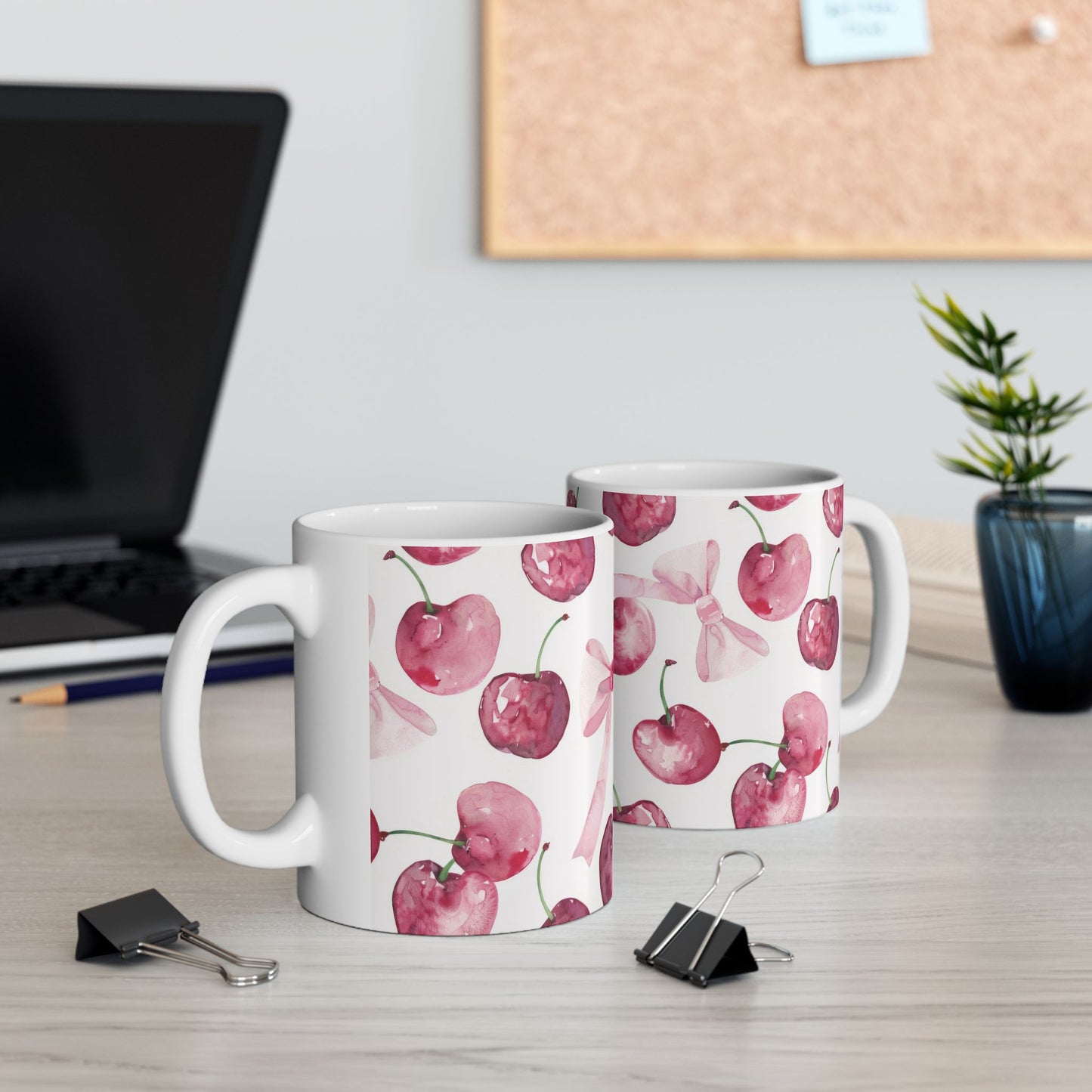 Cherry Blossom Ceramic Mug - 11oz & 15oz Tea/Coffee Cup