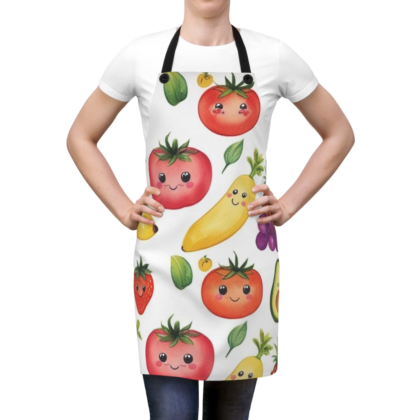 Cute Fruit-Themed Kitchen Apron - Perfect Gift for Home Chefs & Baking Enthusiasts