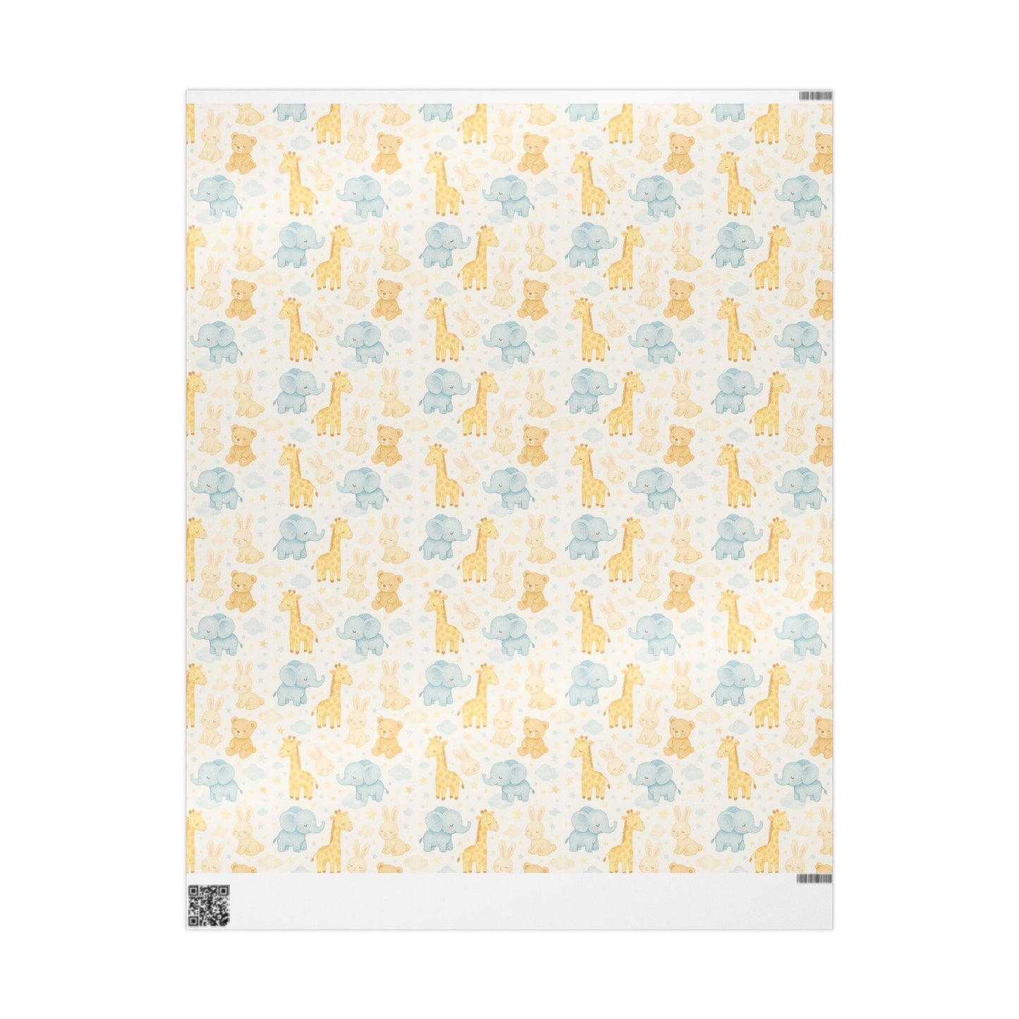 Adorable Animal Wrapping Paper Roll, Cute Gift Wrap for Baby Showers, Birthdays, and Celebrations