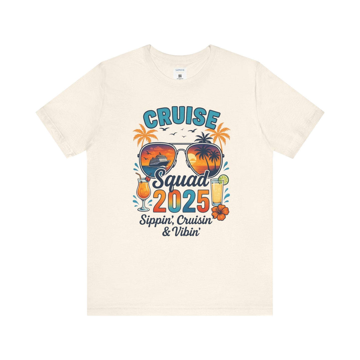 Cruise Squad 2025 Unisex Tee | Vacation Shirt, Summer Apparel, Travel T-Shirt, Beachwear, Family Cruise Shirt