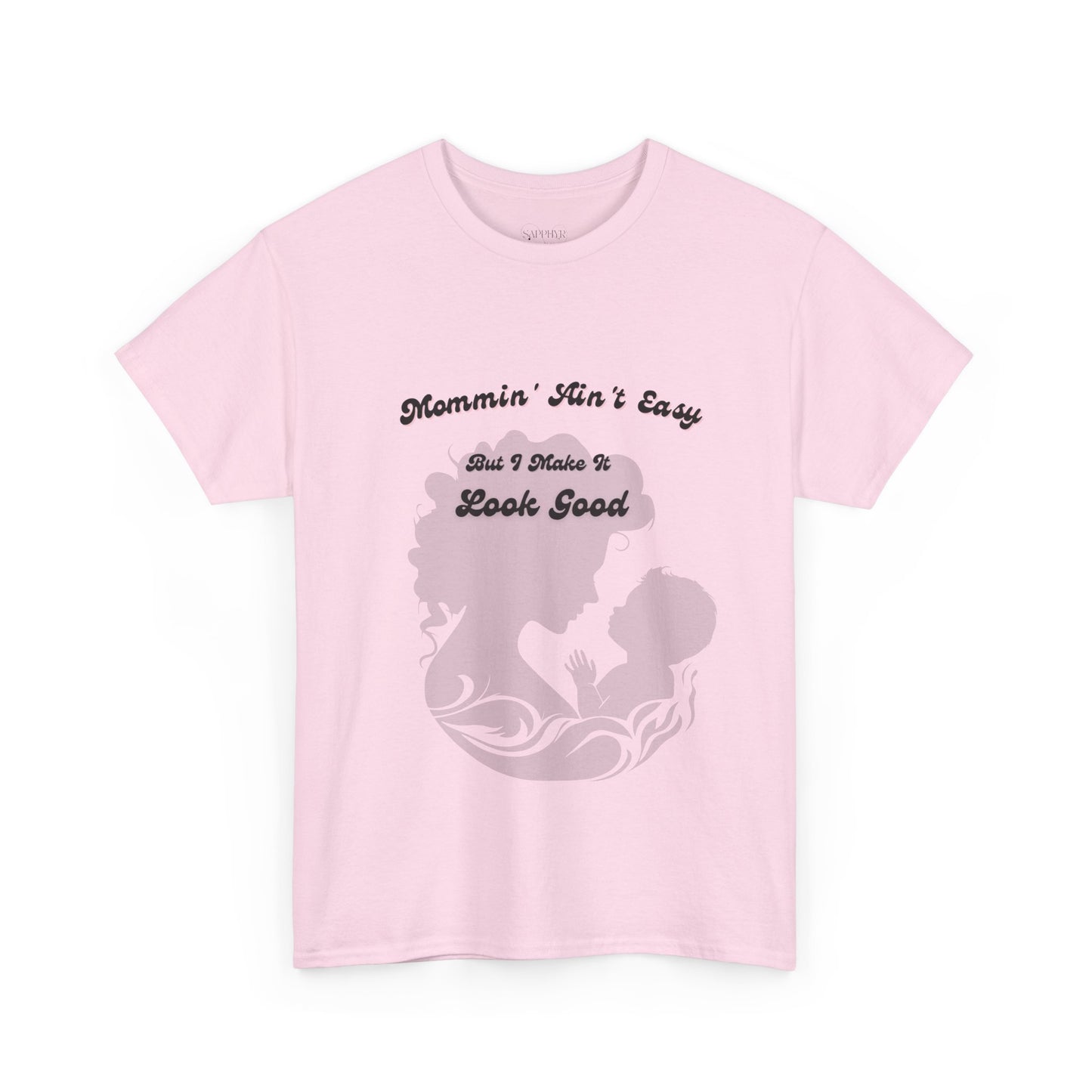Mommin' Ain't Easy Unisex Heavy Cotton Tee - Perfect Gift for Moms