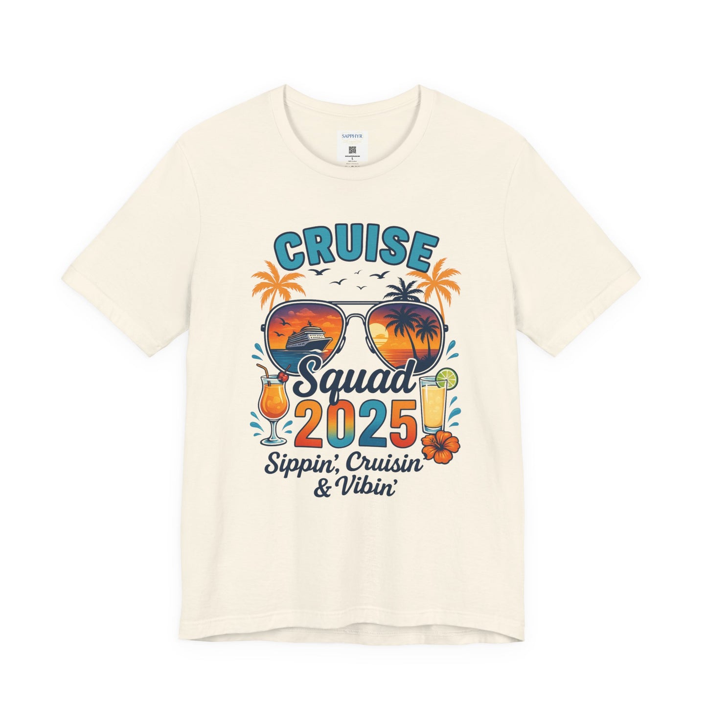 Cruise Squad 2025 Unisex Tee | Vacation Shirt, Summer Apparel, Travel T-Shirt, Beachwear, Family Cruise Shirt
