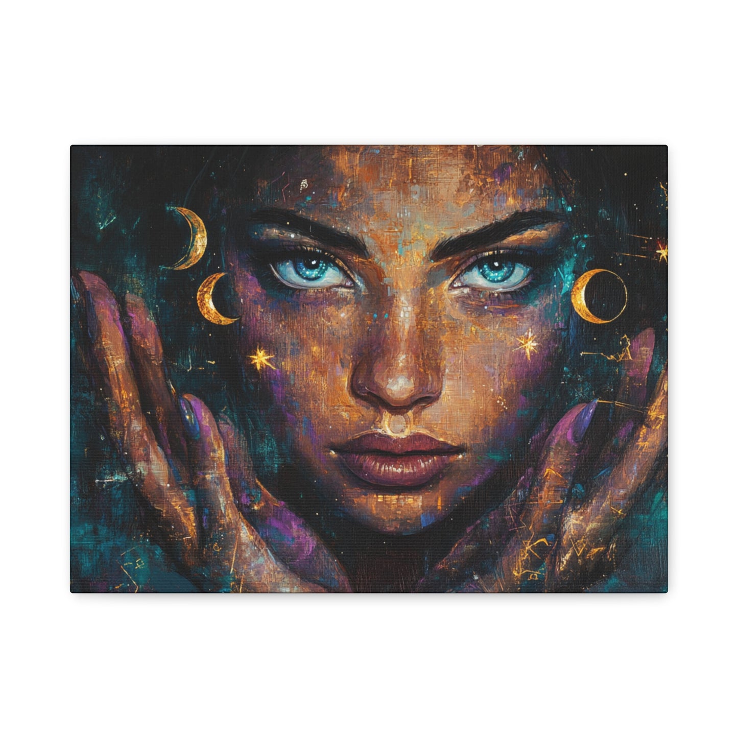 Celestial Canvas Wall Art, Cosmic Decor for Dreamers, Unique Home Decor, Gift for Art Lovers, Astrology Inspired
