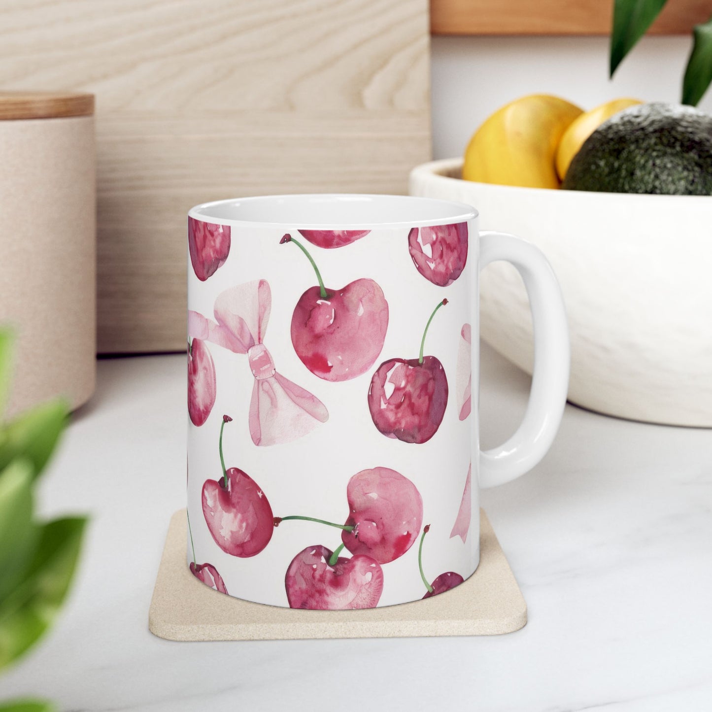 Cherry Blossom Ceramic Mug - 11oz & 15oz Tea/Coffee Cup