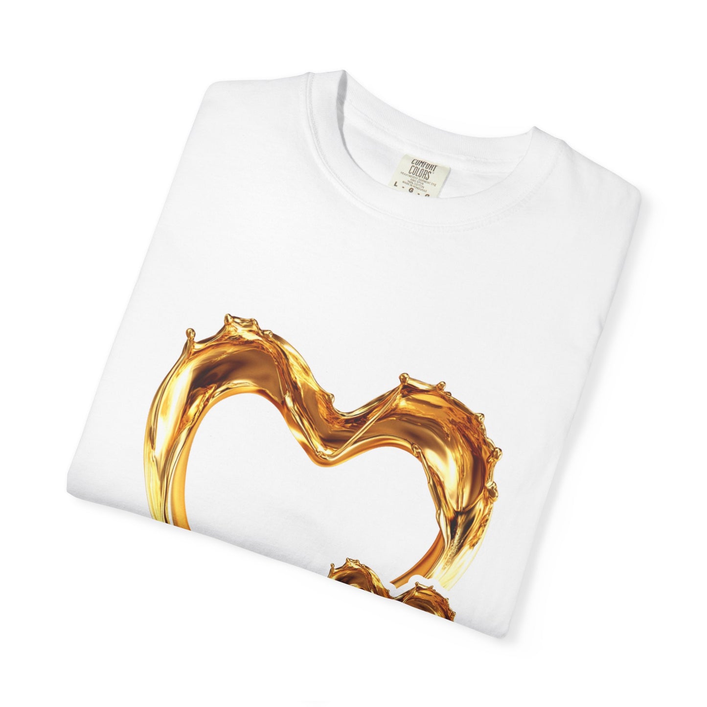 Gold Intertwined Hearts T-shirt