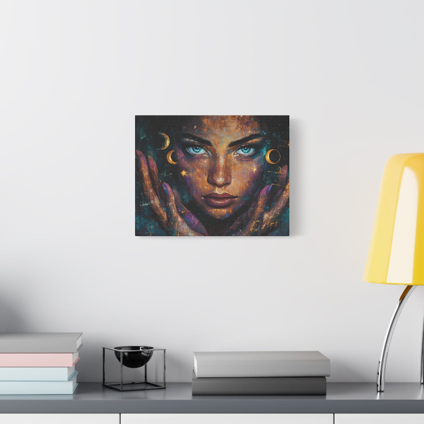 Celestial Canvas Wall Art, Cosmic Decor for Dreamers, Unique Home Decor, Gift for Art Lovers, Astrology Inspired