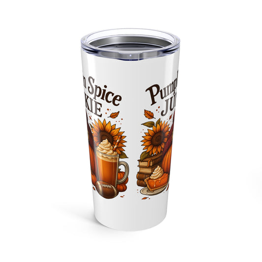 Pumpkin Spice Love Tumbler 20oz | Fall Coffee Mug | Seasonal Gift | Autumn Vibes | Perfect for Coffee Lovers | Thanksgiving Decor