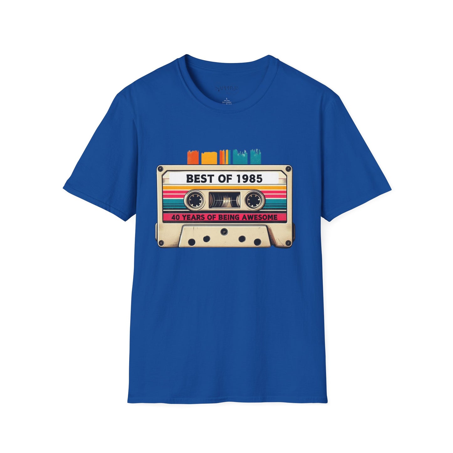 Retro 1985 Music T-Shirt, Vintage Inspired Tee, Unisex Softstyle Shirt, Gift for Music Lovers, 80s Nostalgia Apparel