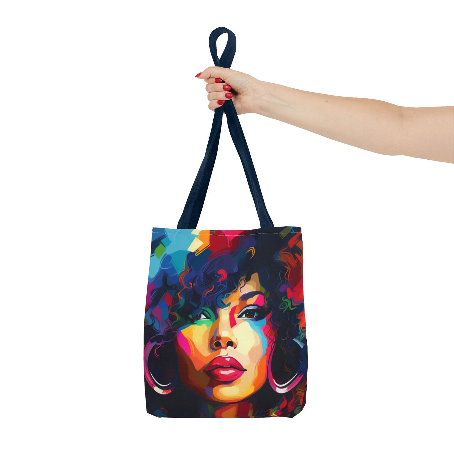 Colorful Afro Woman Tote Bag - Stylish and Functional for Everyday Use