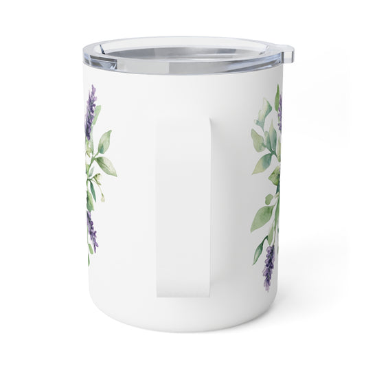 Floral Insulated Coffee Mug - 10oz - Perfect for Home and Office