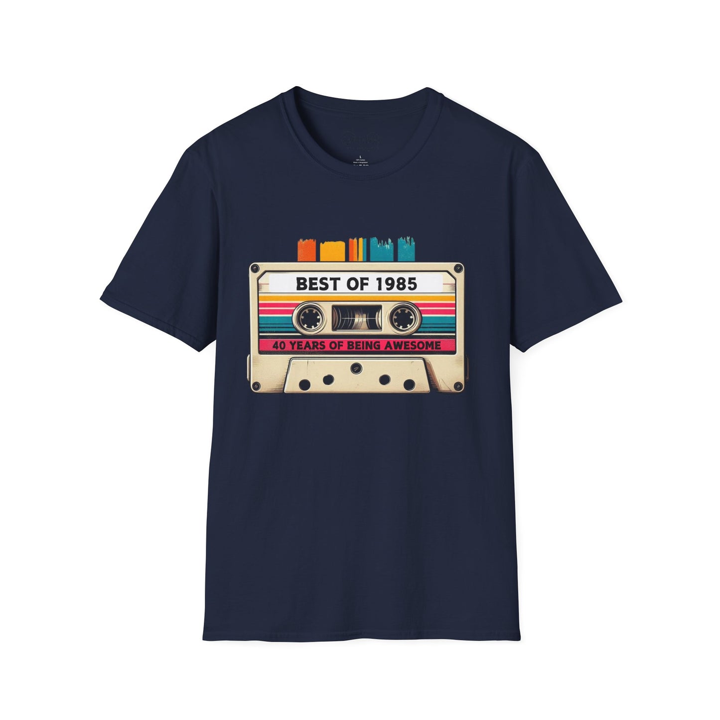 Retro 1985 Music T-Shirt, Vintage Inspired Tee, Unisex Softstyle Shirt, Gift for Music Lovers, 80s Nostalgia Apparel