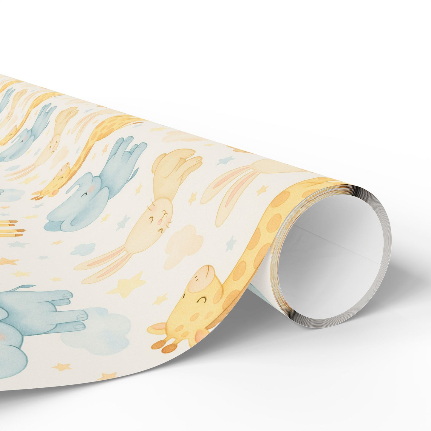 Adorable Animal Wrapping Paper Roll, Cute Gift Wrap for Baby Showers, Birthdays, and Celebrations