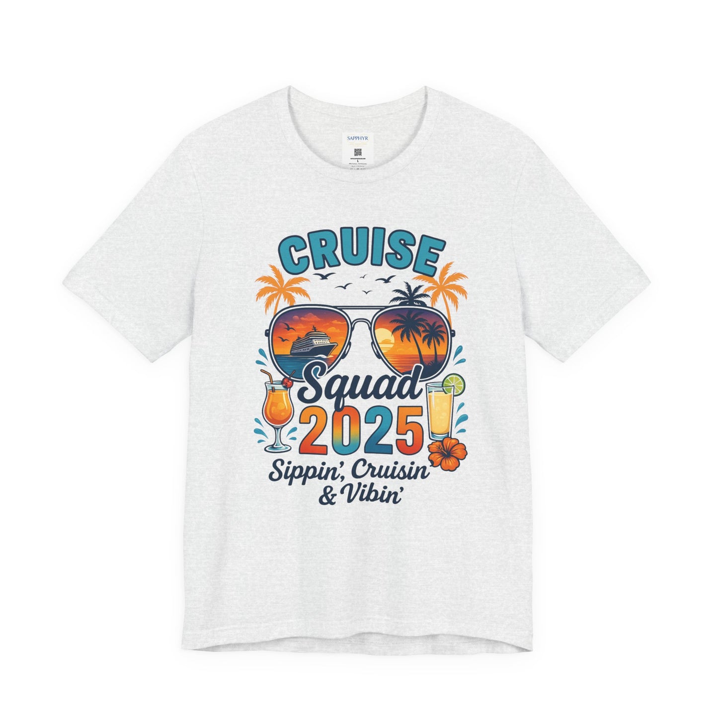 Cruise Squad 2025 Unisex Tee | Vacation Shirt, Summer Apparel, Travel T-Shirt, Beachwear, Family Cruise Shirt