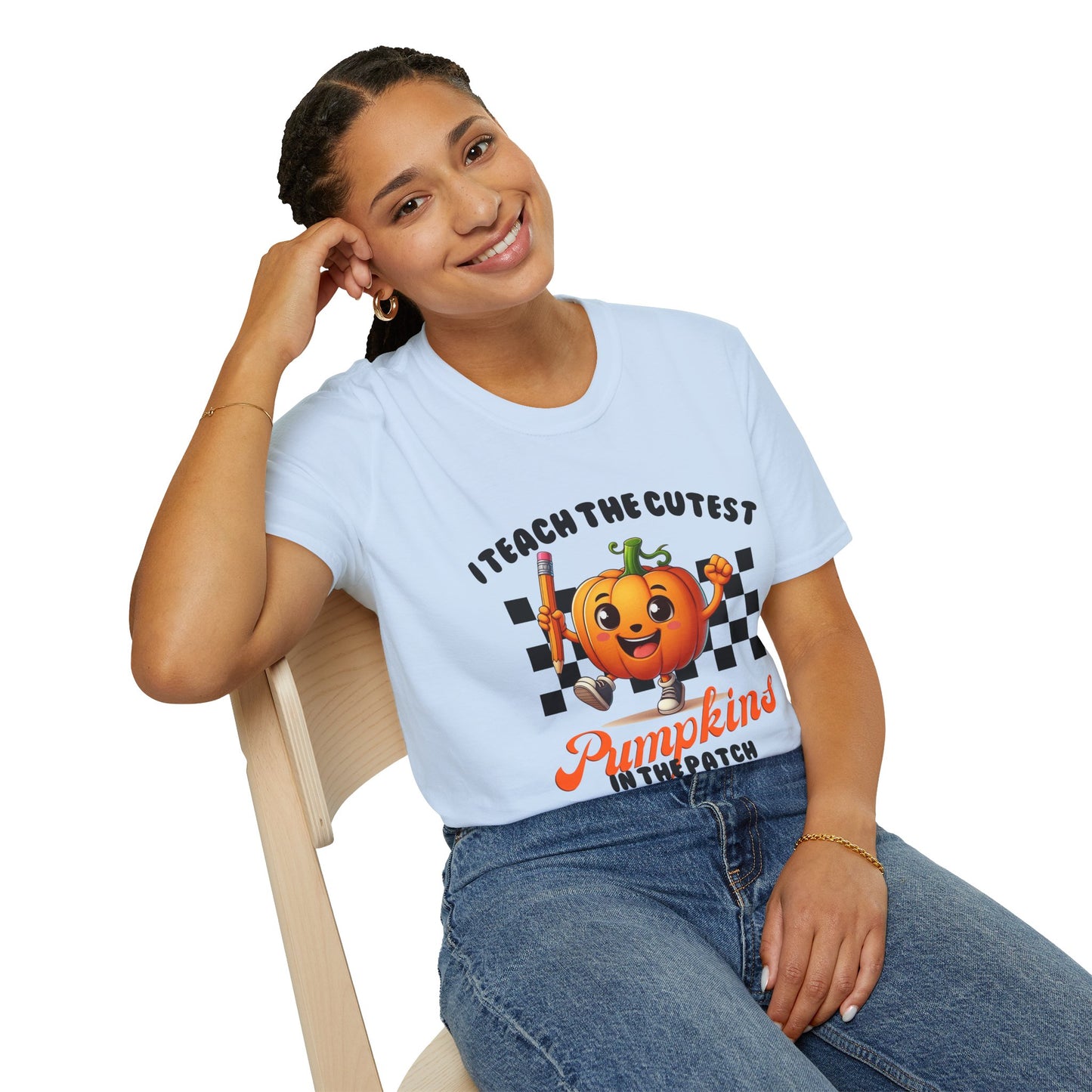 Pumpkin Teacher T-Shirt, Fall Apparel, Autumn Vibes, Halloween Gift, Cute Teacher Shirt, Back to School Tee