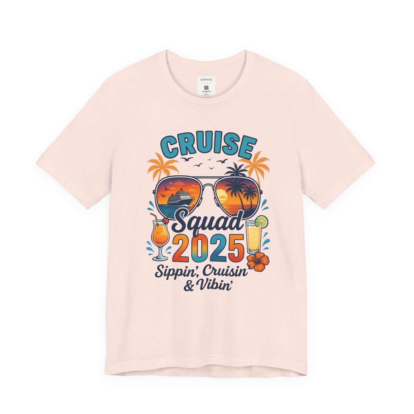 Cruise Squad 2025 Unisex Tee | Vacation Shirt, Summer Apparel, Travel T-Shirt, Beachwear, Family Cruise Shirt
