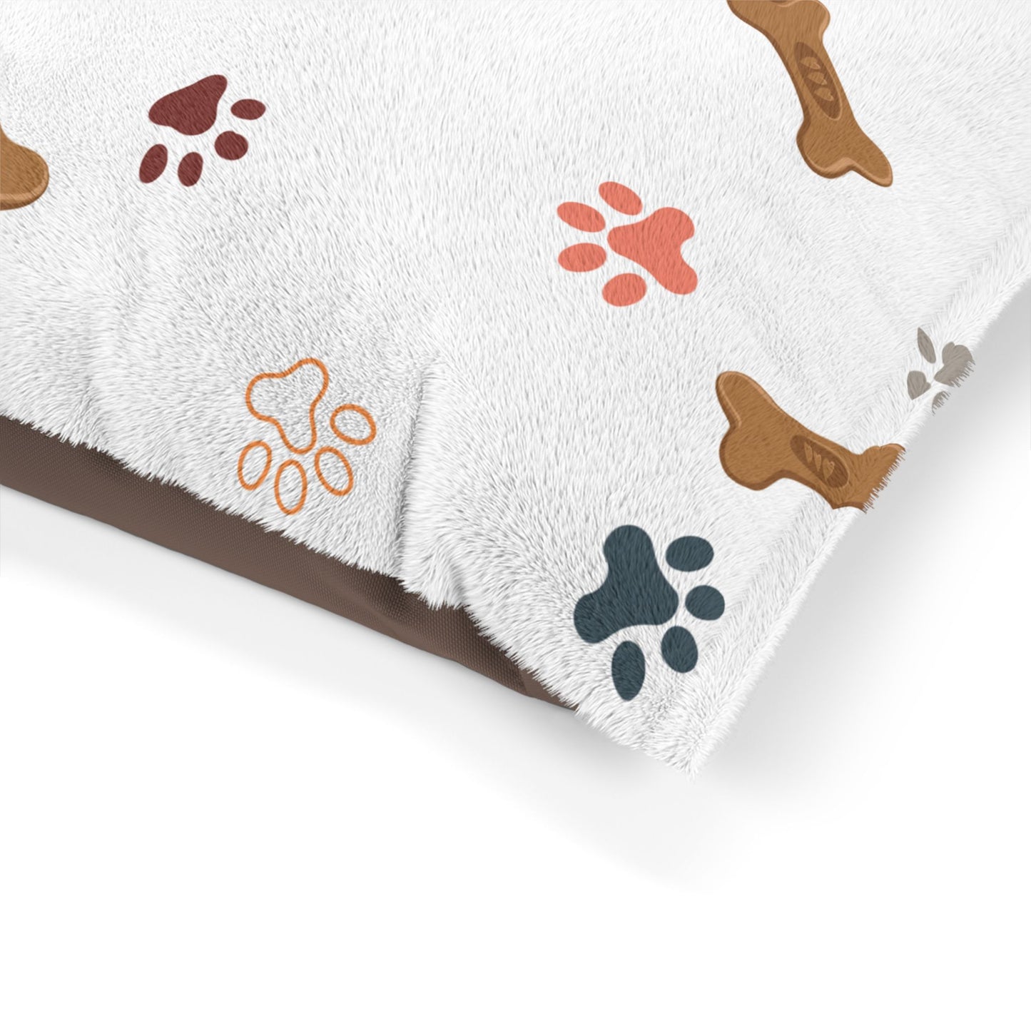 Cozy Dog Bed, Stylish Pet Bed for Dogs, Cute Puppy Bedding, Dog Lover Gift, Soft Pet Cushion, Paw Print Design
