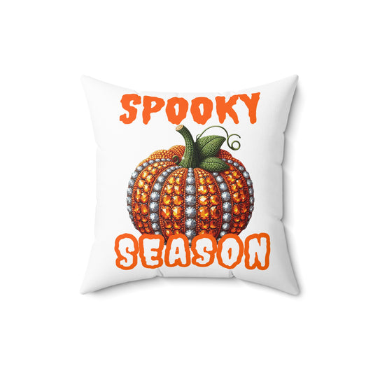 Halloween Decorative Pillow, Spooky Season Cushion, Fall Home Decor, Pumpkin Throw Pillow, Holiday Gift Idea