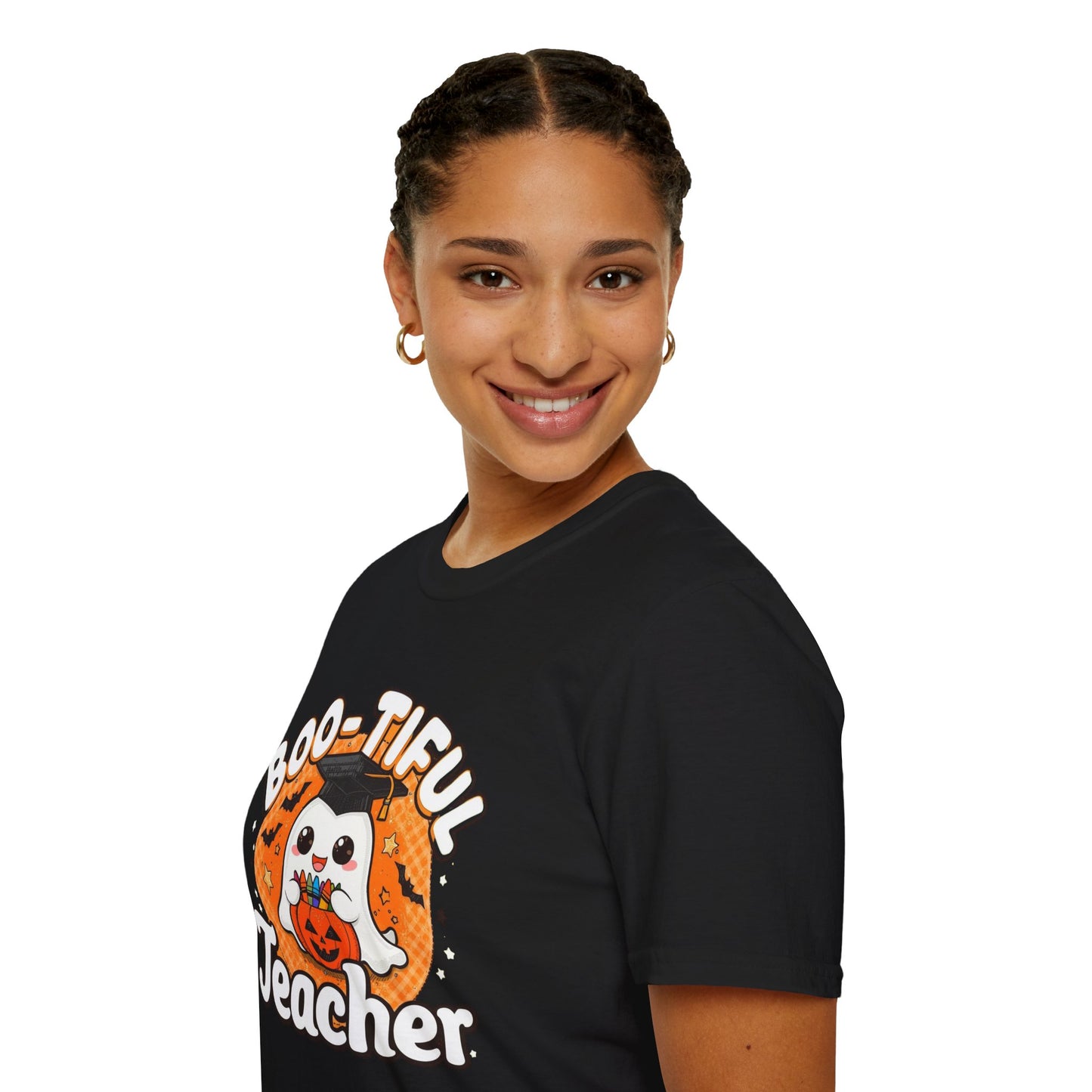 Boo-tiful Teacher T-Shirt, Funny Teacher Shirt, Halloween Gift, Unisex Tee, Fall Apparel, Cute Classroom Shirt, Ghost Design