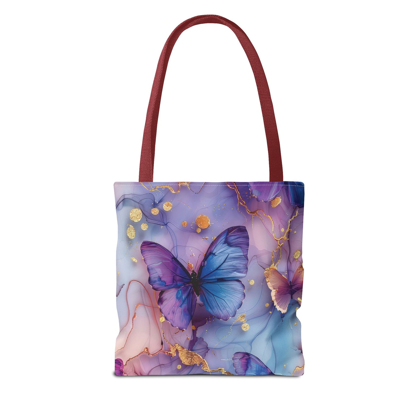 Elegant Butterfly Tote Bag - Colorful Floral Design for Everyday Use